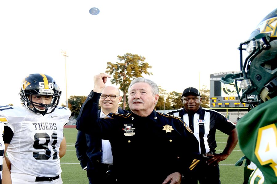 The Eagles VS Tigers Coin Toss with Harris County Sheriff Ron Hickman