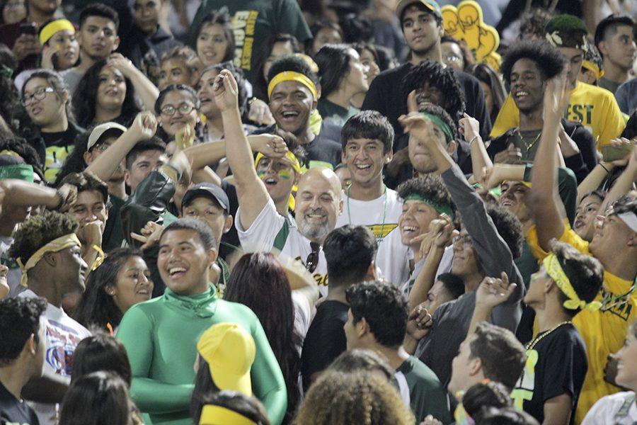 Student Section Bleeds Green and Gold